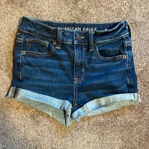 American Eagle Outfitters Junior’s Women’s Size 00 Cuffed Denim  Shorts